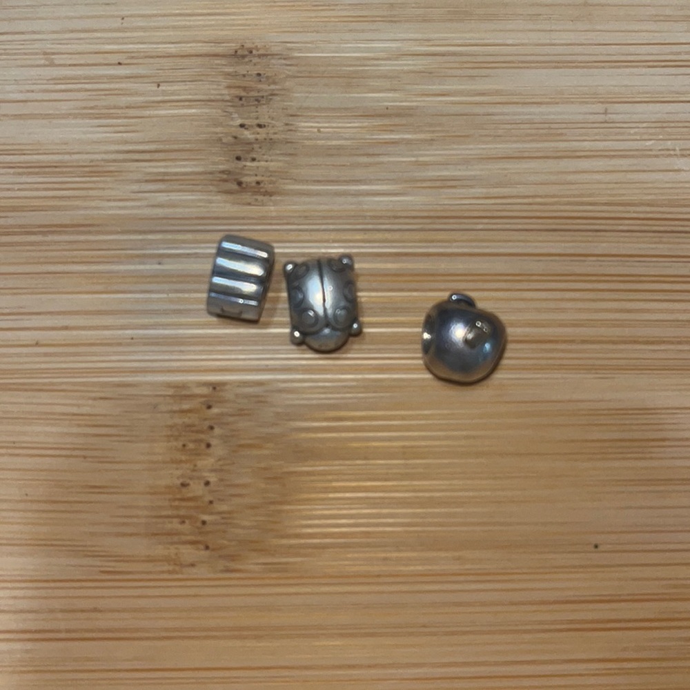 set of three vintage Pandora chams